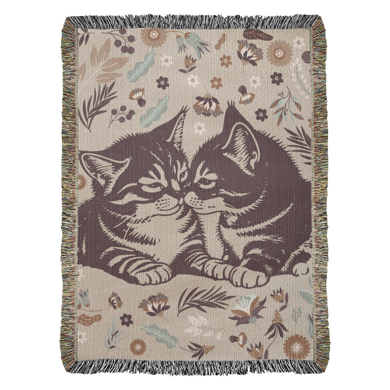Cat Lovers Heirloom Woven Blanket