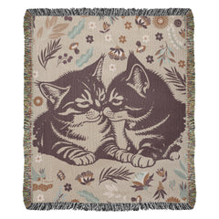 Cat Lovers Heirloom Woven Blanket