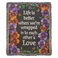 Life Is Better With You Personalized Heirloom Blanket
