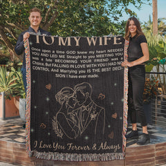 To My Wife Personalized Heirloom Blanket