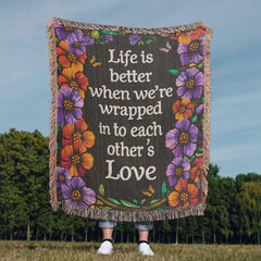 Life Is Better With You Personalized Heirloom Blanket