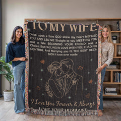 To My Wife Personalized Heirloom Blanket
