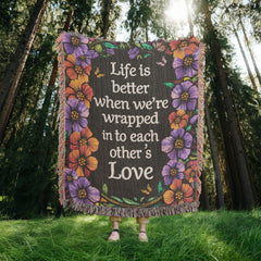 Life Is Better With You Personalized Heirloom Blanket