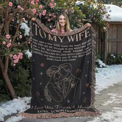 To My Wife Personalized Heirloom Blanket