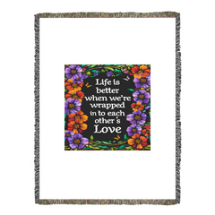 Life Is Better With You Personalized Heirloom Blanket