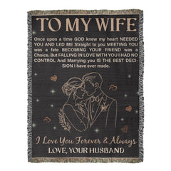 To My Wife Personalized Heirloom Blanket