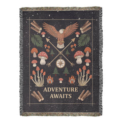 Adventure Awaits Inspirational Woven Blanket